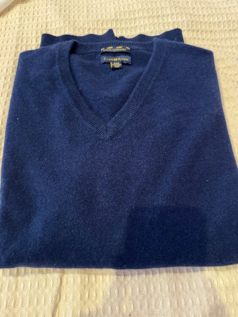 Men’s cashmere sweater, XXL, navy, excellent condition